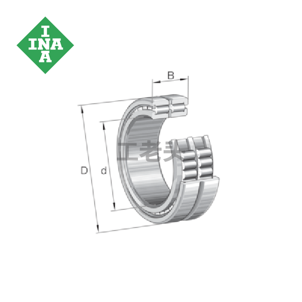 INA满装圆柱滚子轴承SL185040-TB-C3
