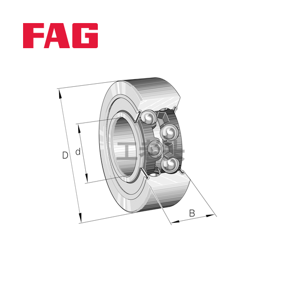 FAG角接触球轴承30/5-B-2RSR-TVH-HLC