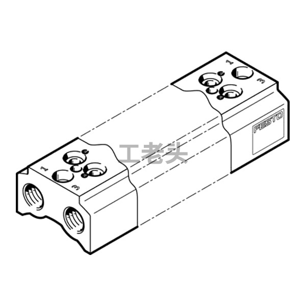 FESTO费斯托,多管卡座CPE10-PRS-1/4-4